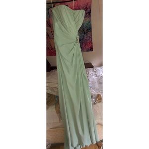 Mint green prom dress